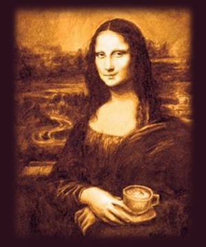 Гадание на кофейной гуще онлайн, Мона Лиза, кофе, чашка